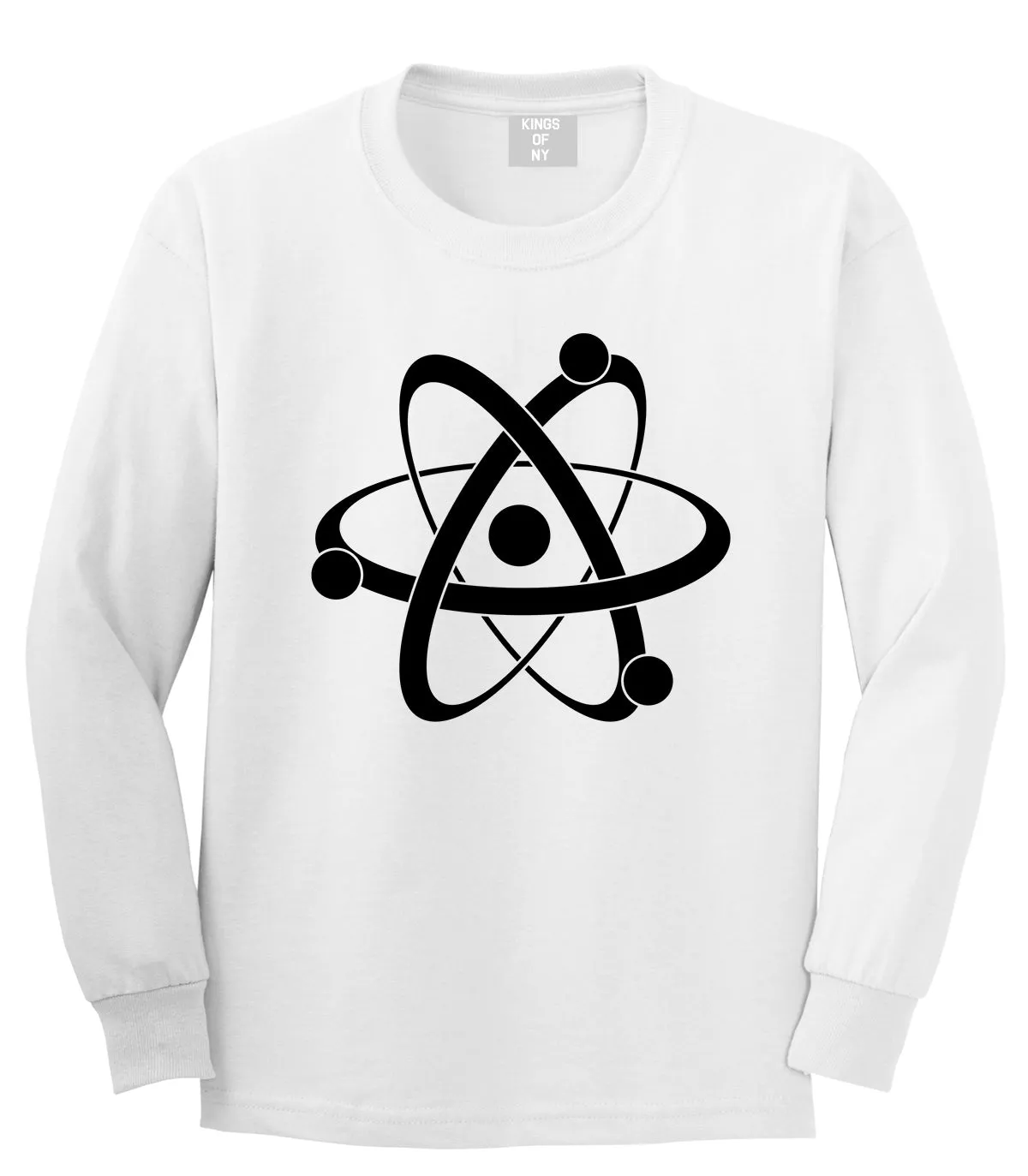 Atom Symbol Science Mens Long Sleeve T-Shirt