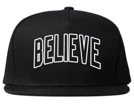 Believe Outline Mens Snapback Hat