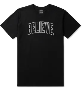 Believe Outline Mens T-Shirt