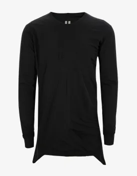 Black Long Sleeved Bonded T Shirt