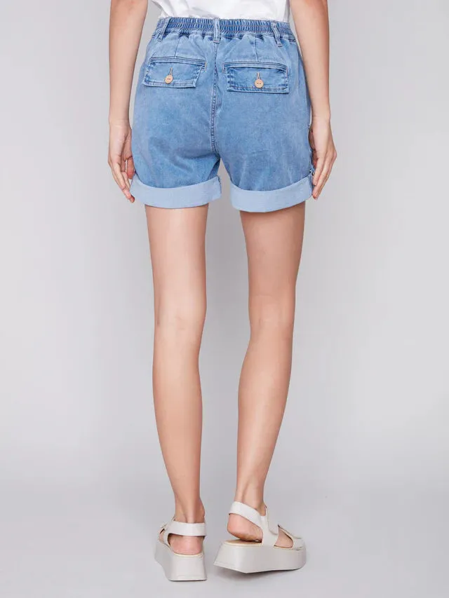 DENIM CARGO SHORT