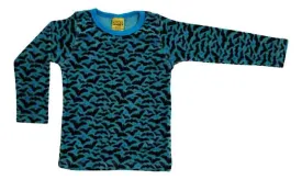 DUNS Long Sleeved T-shirt - Bats Blue Velour