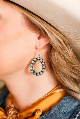 Hitch Authentic Turquoise Teardrop Earrings ✙ON SALE NOW: 40% OFF✙