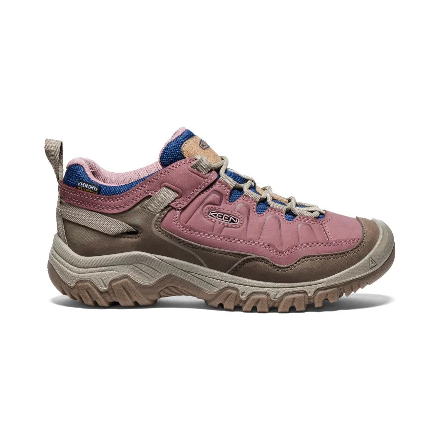 Keen Women's Targhee IV Waterproof Shoe in Rose/Taupe & Alloy/Green