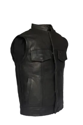 Kids Motorcycle Club Vest Premium Cowhide Leather