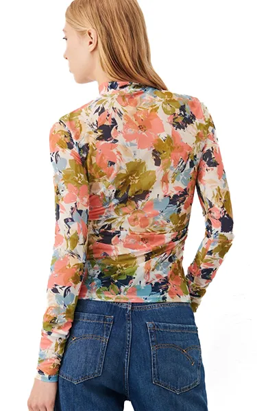 Marella Tulle Floral Top