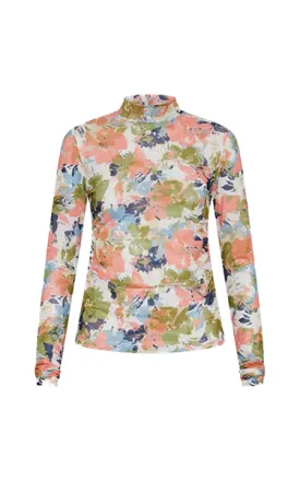 Marella Tulle Floral Top