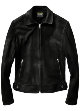 Men Black Suede Leather Jacket - Leather Jacket for Men