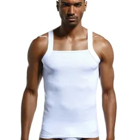 Men's Slim-Fit Square Neck-Line Tank Top