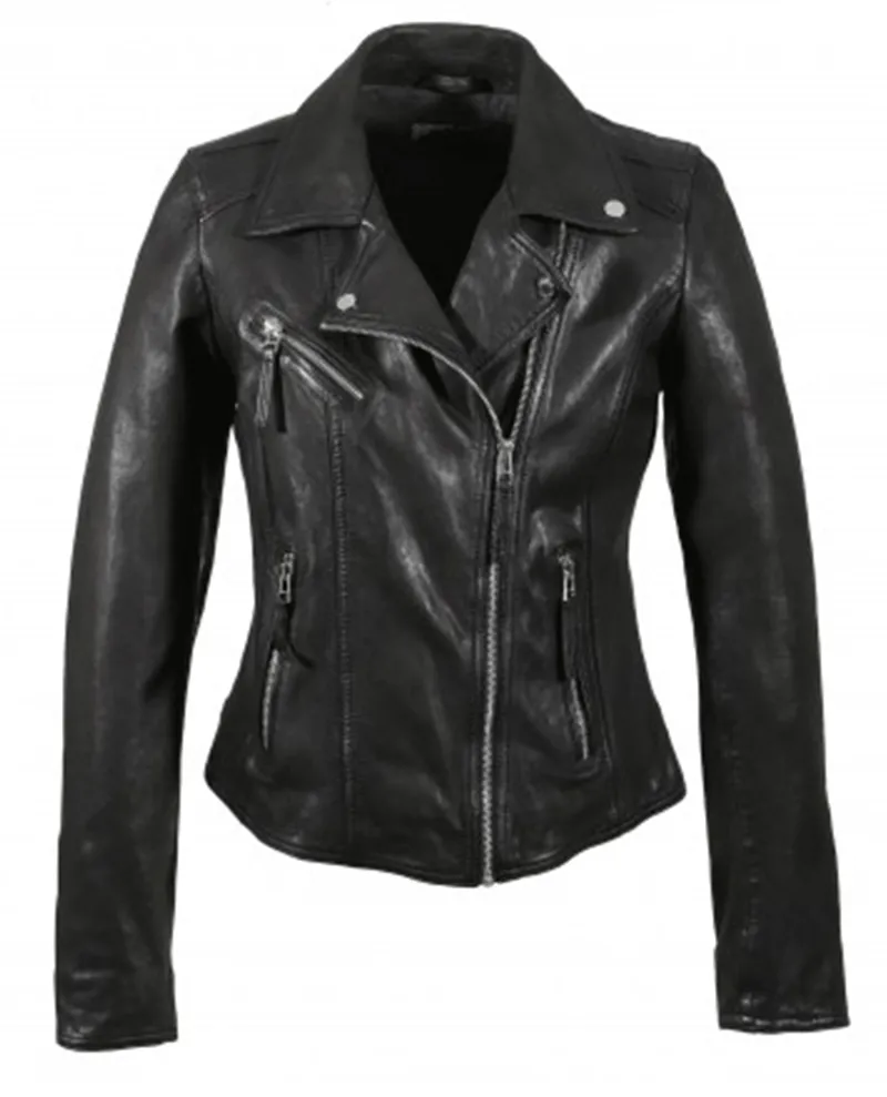 Oakwood Clips Black Leather Jacket