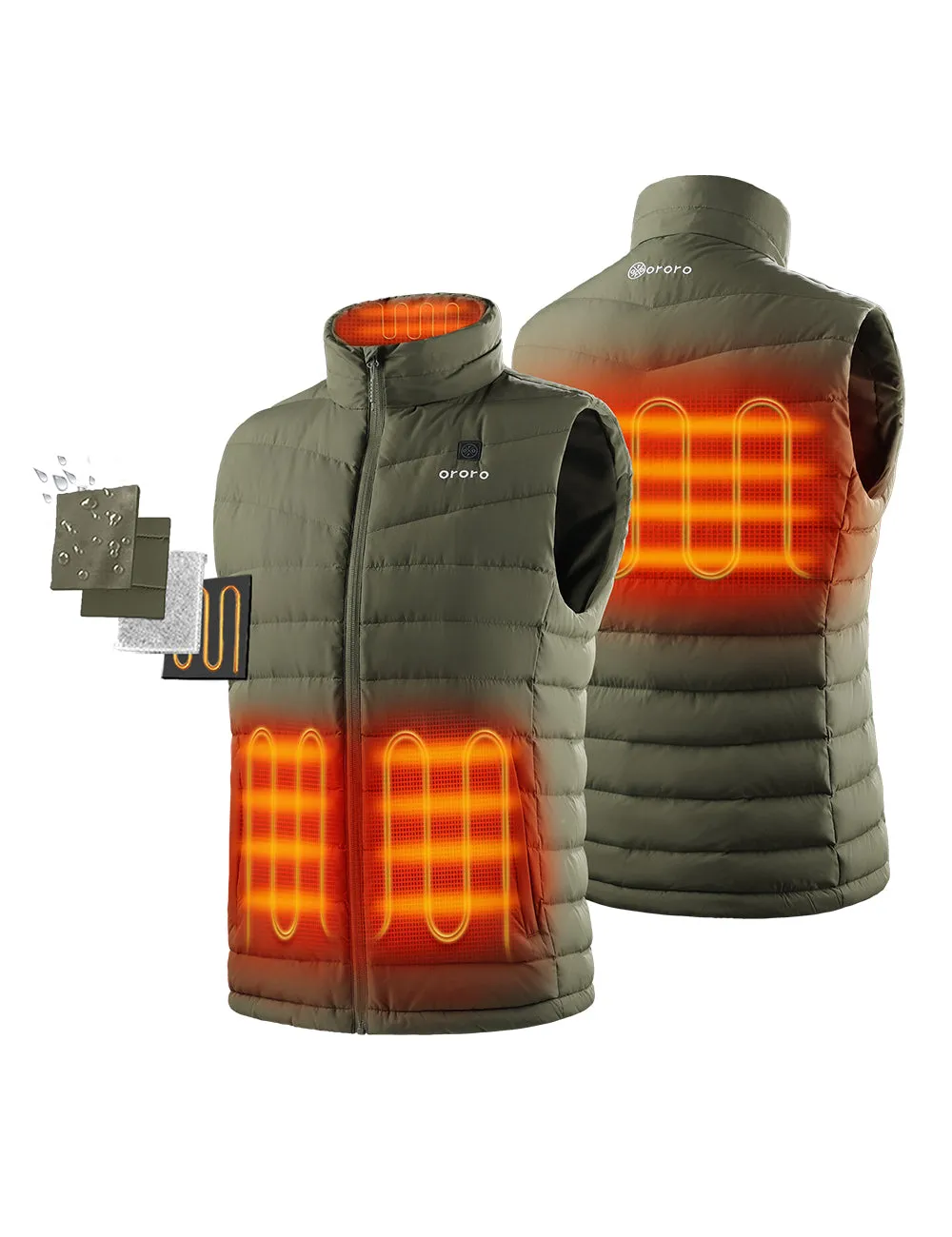 (Open-box) Men's Heated Lightweight Down Vest