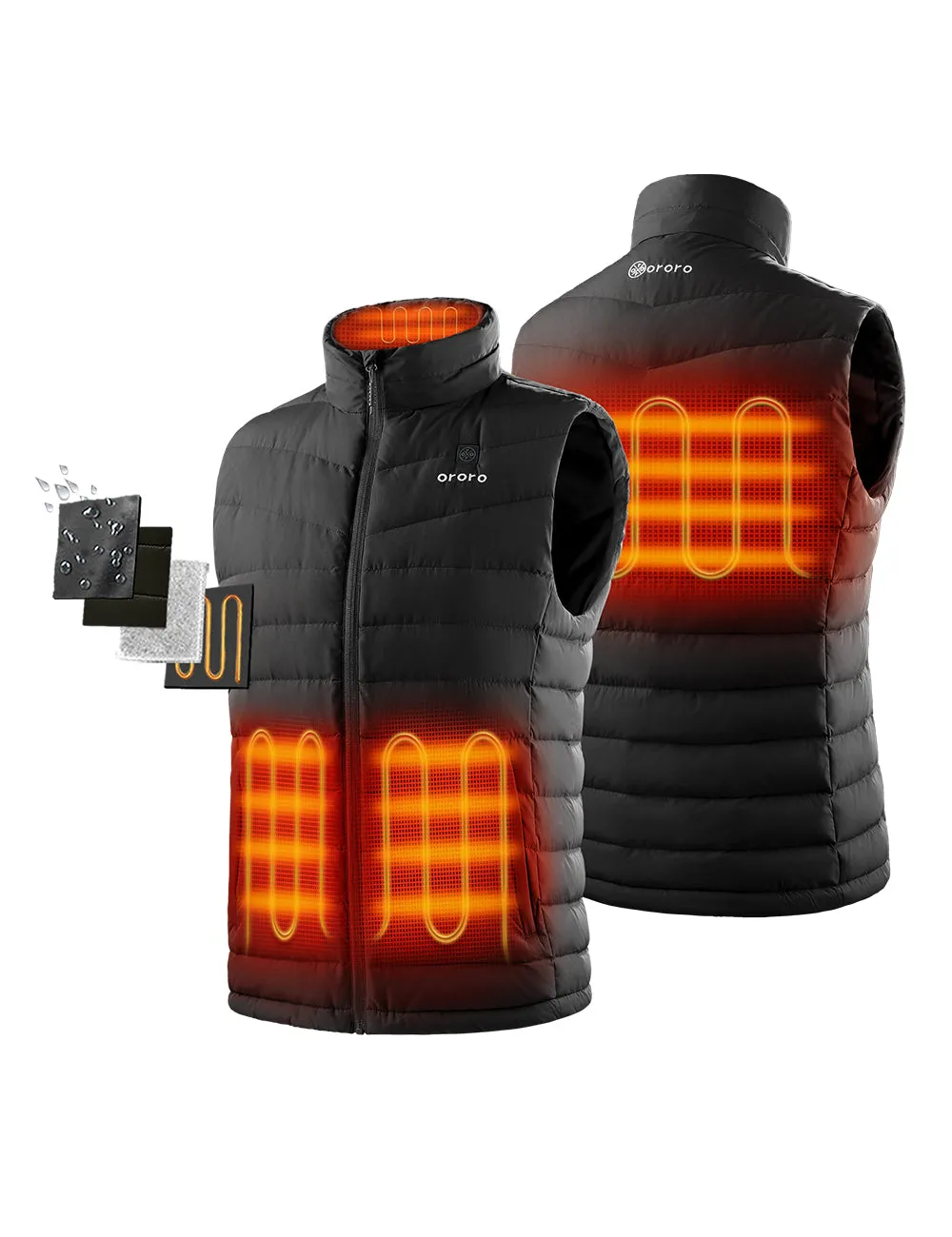 (Open-box) Men's Heated Lightweight Down Vest