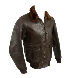 Original U.S. WWII Pilot G-1 Leather Flying Jacket