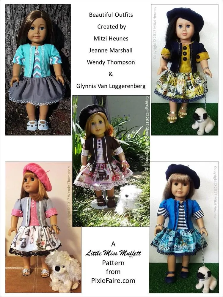 Parisian Chic 18" Doll Clothes Pattern