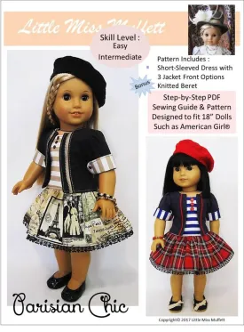 Parisian Chic 18" Doll Clothes Pattern