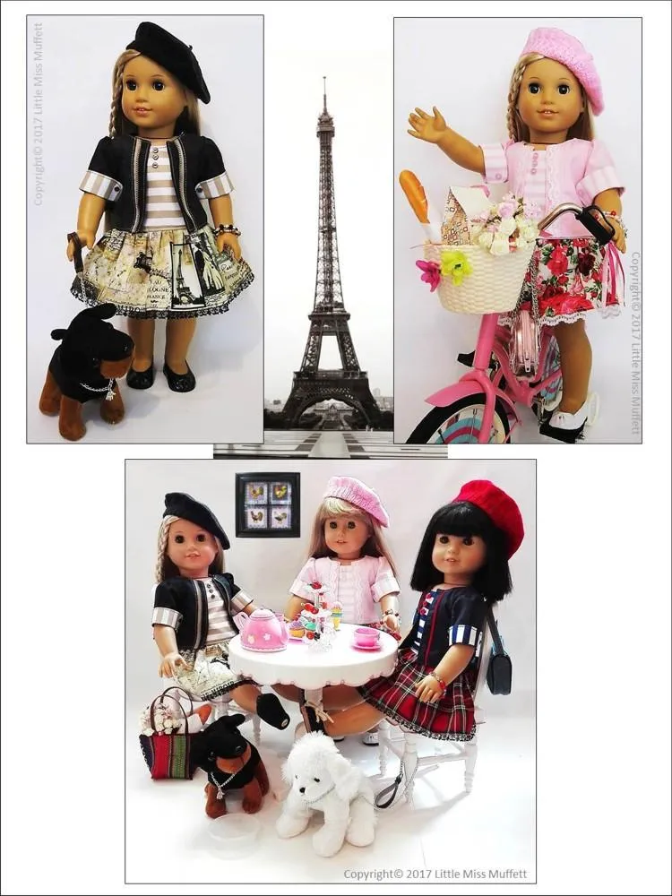 Parisian Chic 18" Doll Clothes Pattern