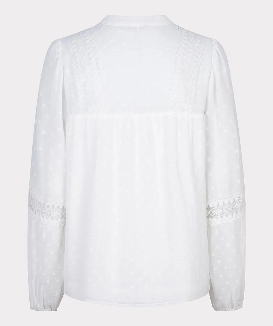 Plumetis Lace Blouse