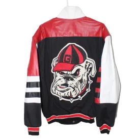 Rare Georgia Bulldogs Jeff Hamilton Leather Jacket (XL)