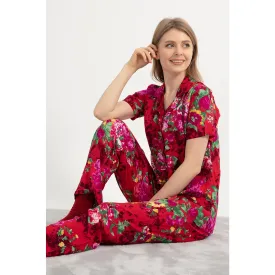 Red Floral PJ Set