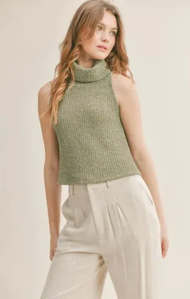 Sadie & Sage Adeline Turtleneck Tank Top