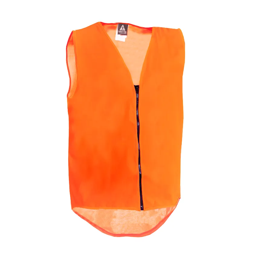 Safe-T-Tec | Zipped Hi-Vis Vest - No Pockets | 801028