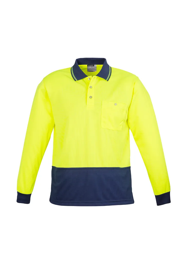 Syzmik ZH232 Unisex Hi Vis Basic Spliced Polo - Long Sleeve