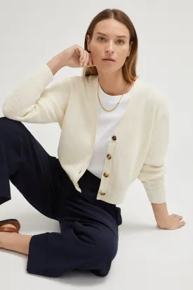 The Linen Cotton Cropped Cardigan