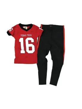 Wes & Willy Texas Tech Red Raiders Ss Football Pajamas