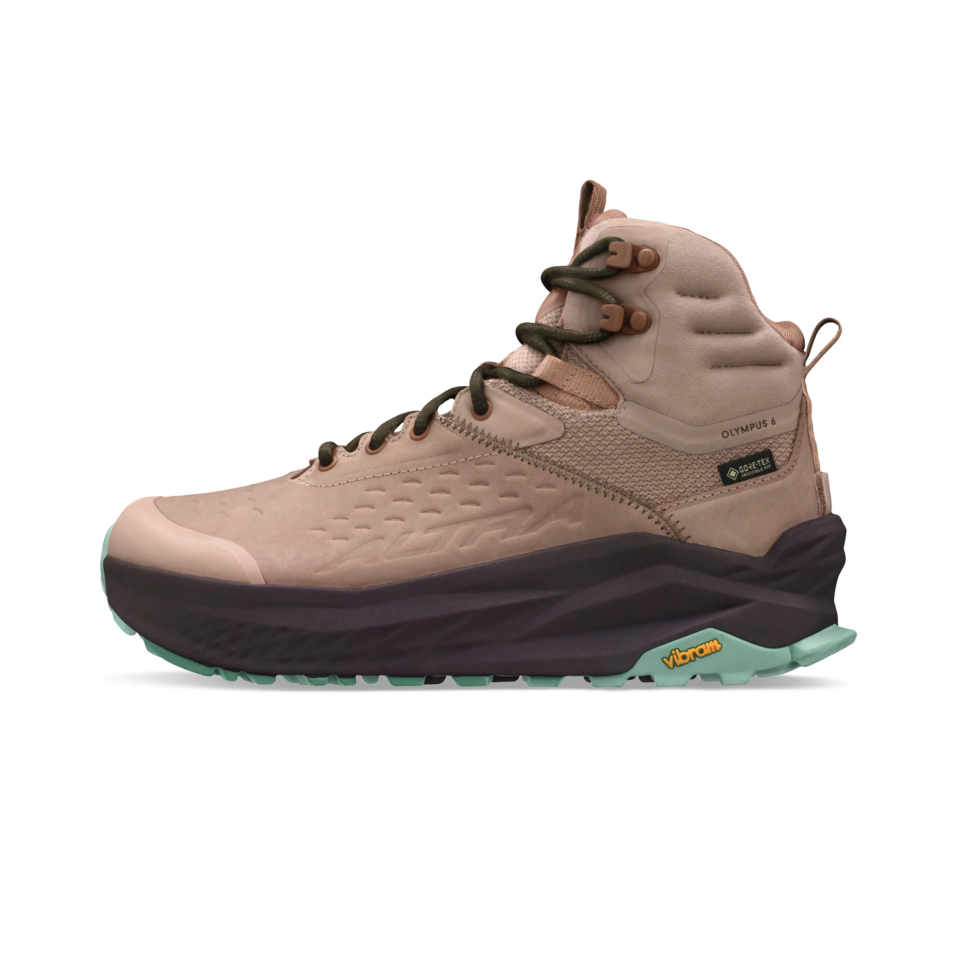 Women's Altra Olympus 6 Hike Mid GTX Color: Tan