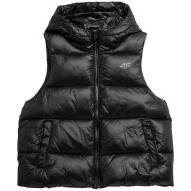 Women's Down Vest 4F F092 Deep Black 4Fss23tdjaf092 20S