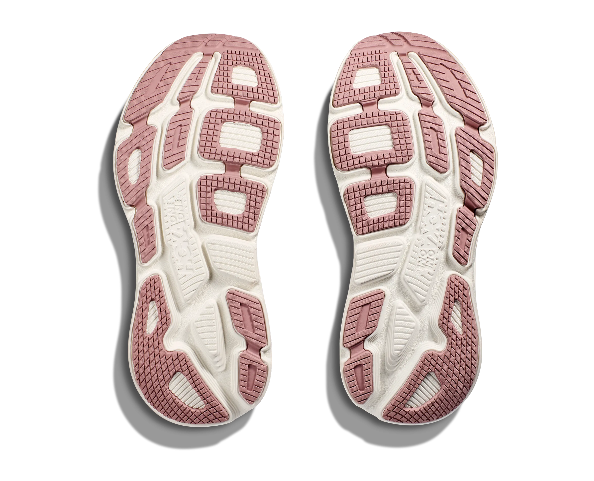 Women's Hoka Bondi 7 Color: Peach Whip / White (WIDE WIDTH)