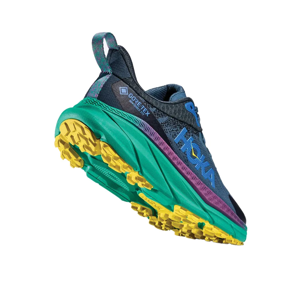 Women's Hoka Challenger 7 GTX Color: Real Teal / Tech Green