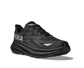 Women's Hoka Clifton 9 GTX Color: Black/Black