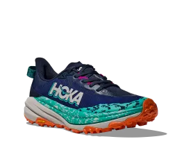 Women's Hoka Speedgoat 6 Color: Varsity Navy/ Meteor (WIDE WIDTH)