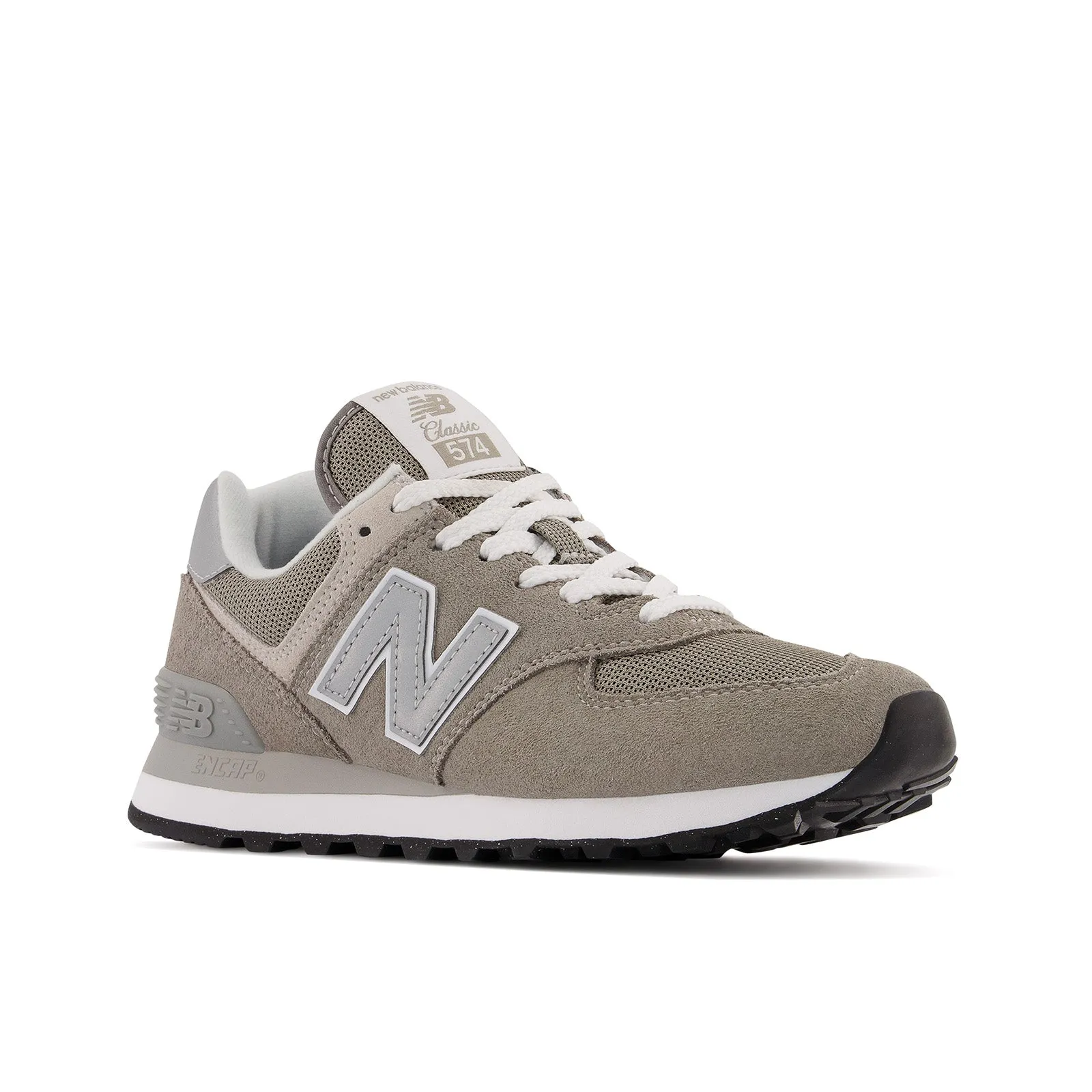 Women's New Balance 574 Core Color: Grey with White